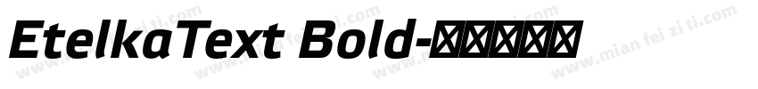 EtelkaText Bold字体转换